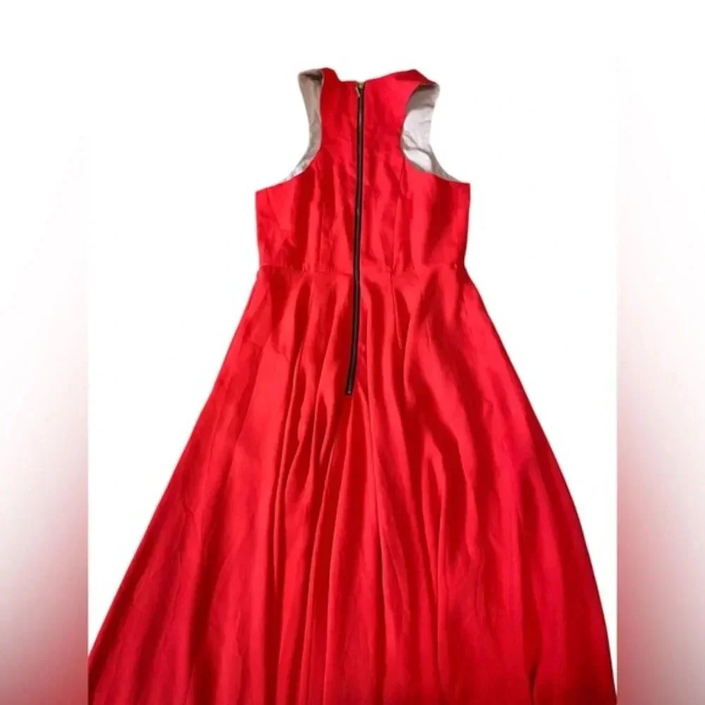 Naven Halter Sleeveless Red Maxi Dress - Picture 3 of 7